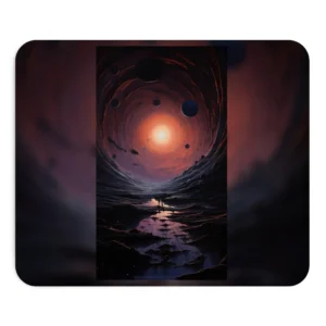 Glowing Vortex Journey Mouse Pad