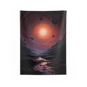 Glowing Vortex Journey Wall Tapestry
