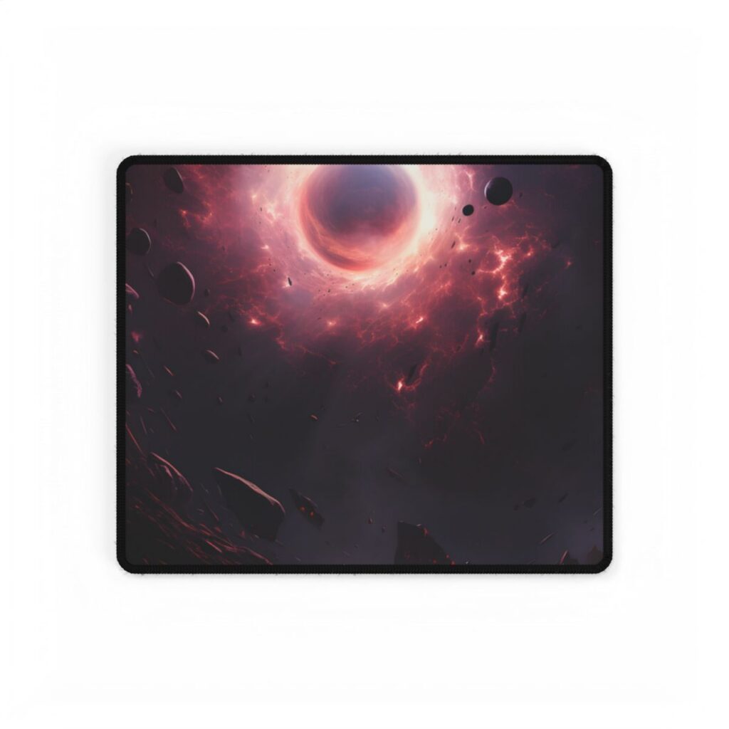 Cosmic Black Hole: Massive Planet in Stellar Orbit - Desk Mat