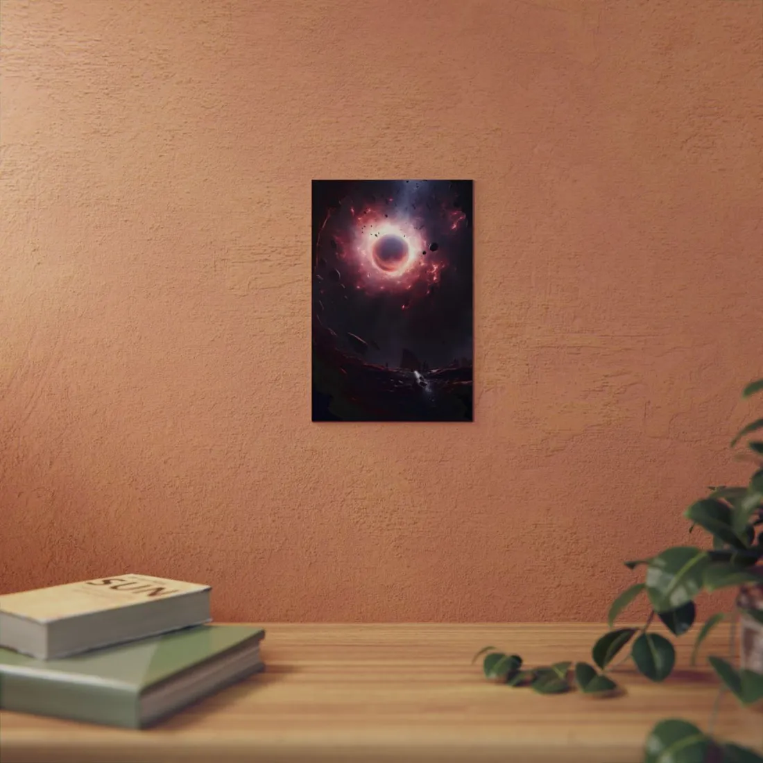 Cosmic Black Hole: Massive Planet in Stellar Orbit - Metal Poster