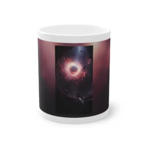 Glowing Sphere in Red Nebula Mug