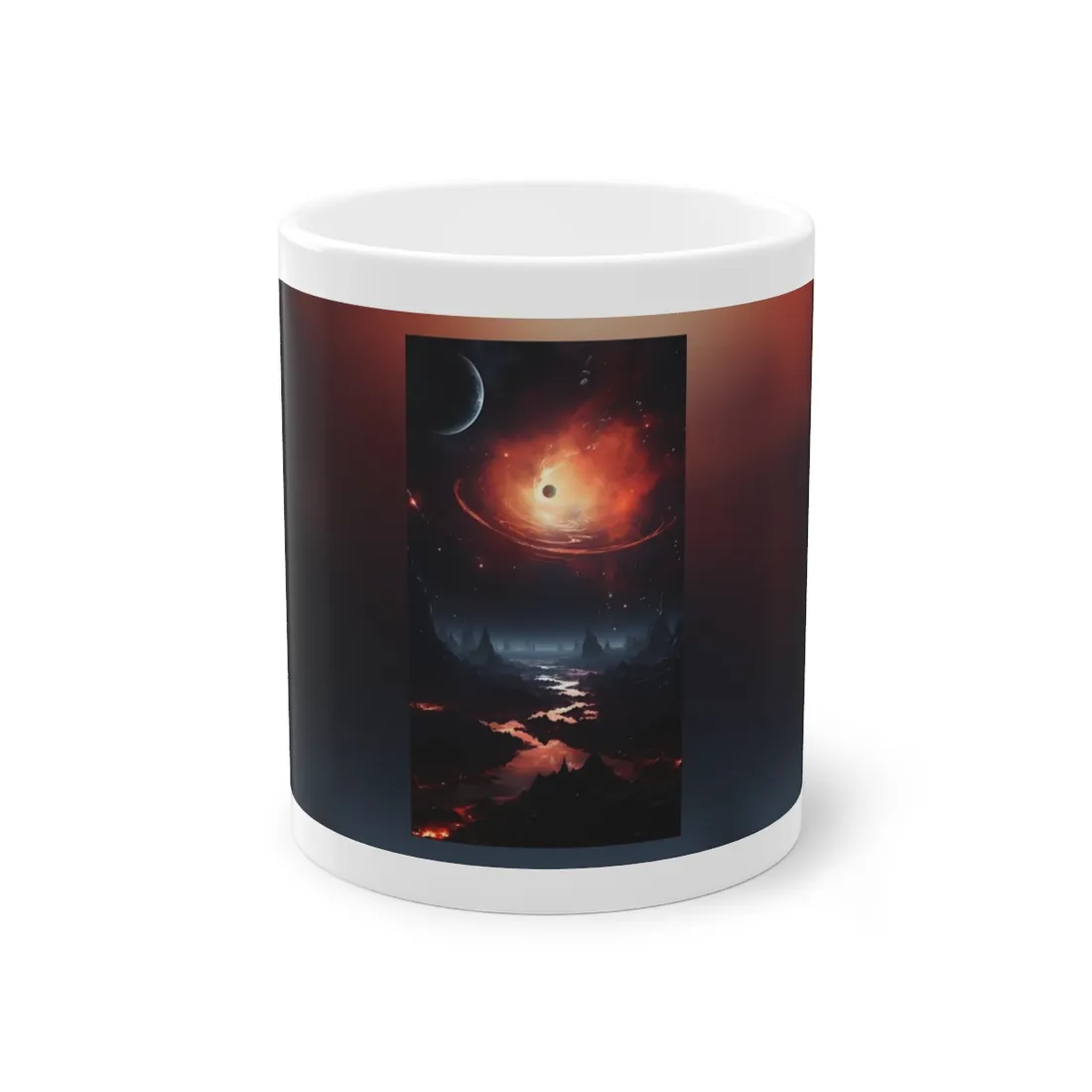 Cosmic Odyssey: Black Hole and Gas Giant Planet - Mug