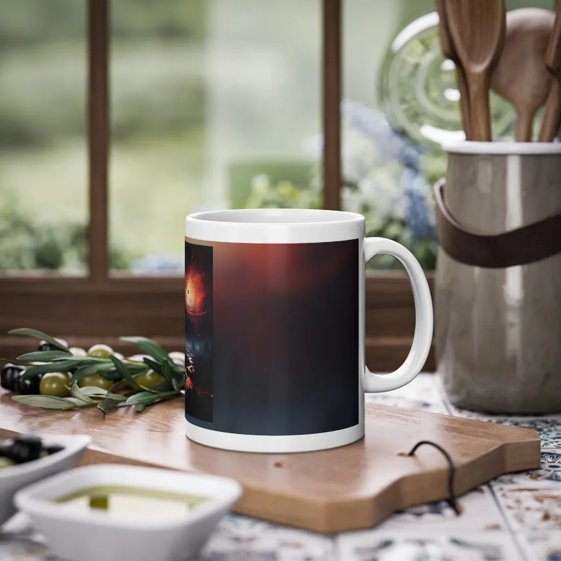 Cosmic Odyssey: Black Hole and Gas Giant Planet - Mug