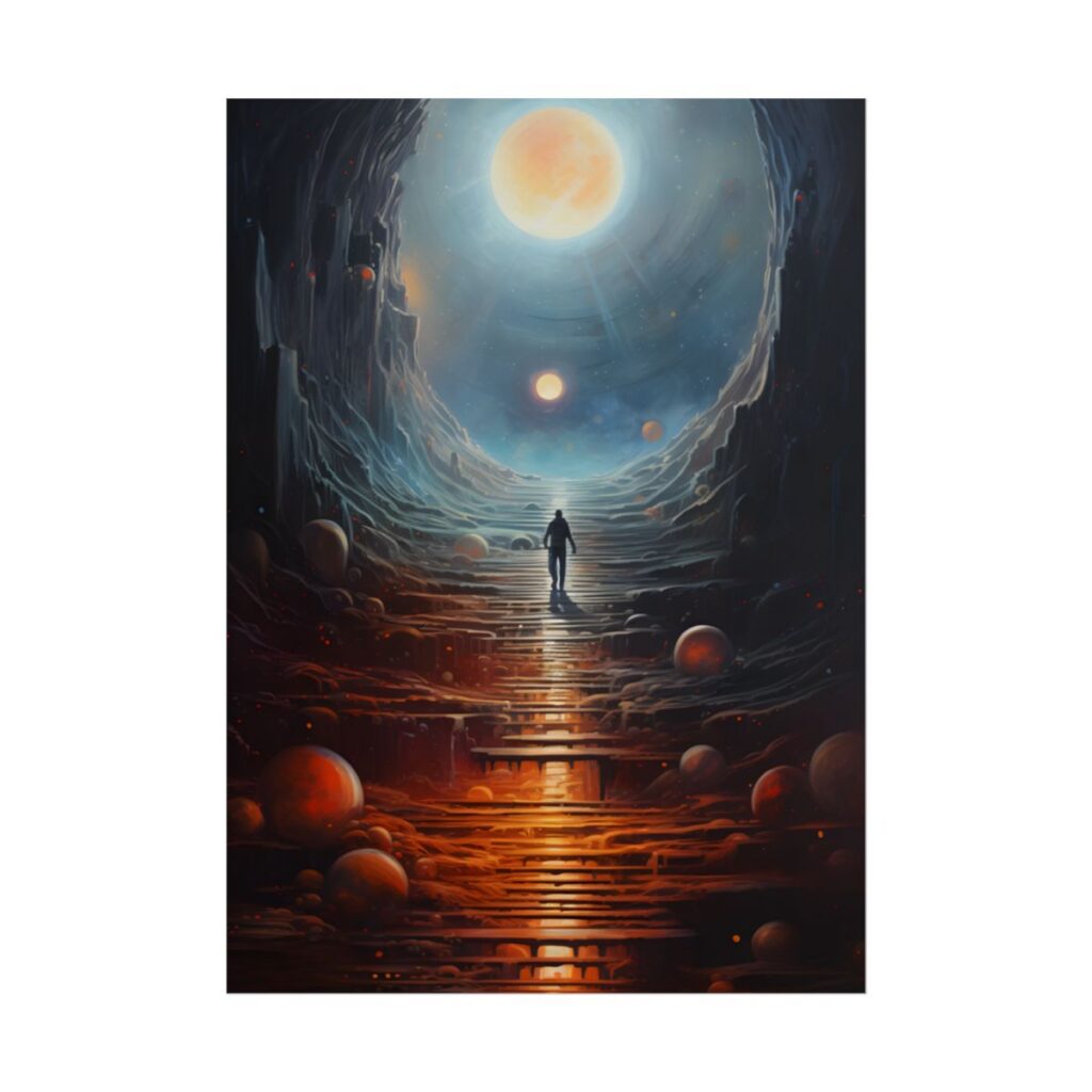 Cosmic Quest: Space Explorer Embarks on an Intergalactic Odyssey - Artwork - Poster