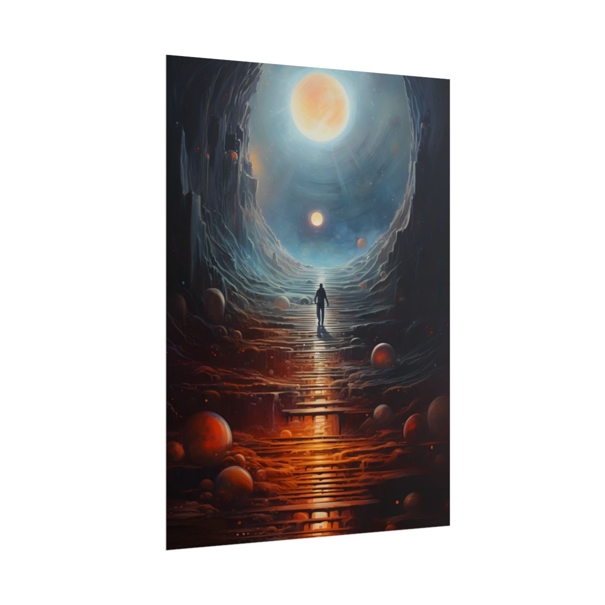Cosmic Quest: Space Explorer Embarks on an Intergalactic Odyssey - Artwork - Poster