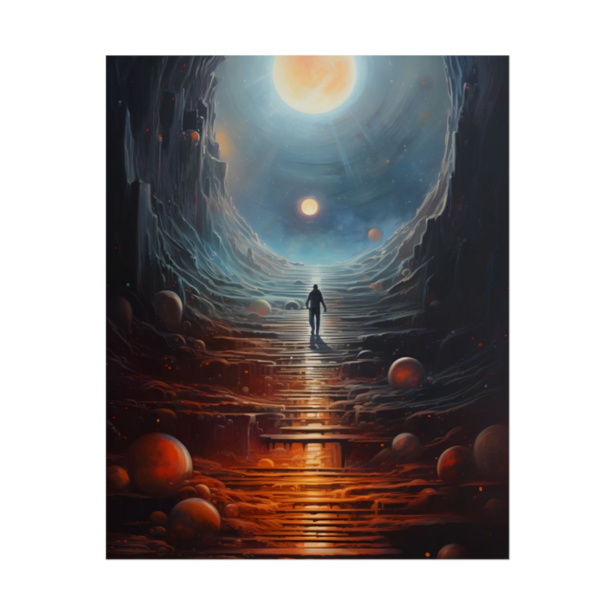 Cosmic Quest: Space Explorer Embarks on an Intergalactic Odyssey - Artwork - Poster
