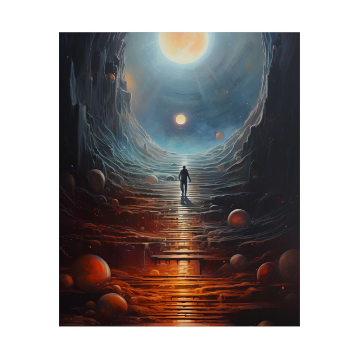 Cosmic Quest: Space Explorer Embarks on an Intergalactic Odyssey - Artwork - Poster