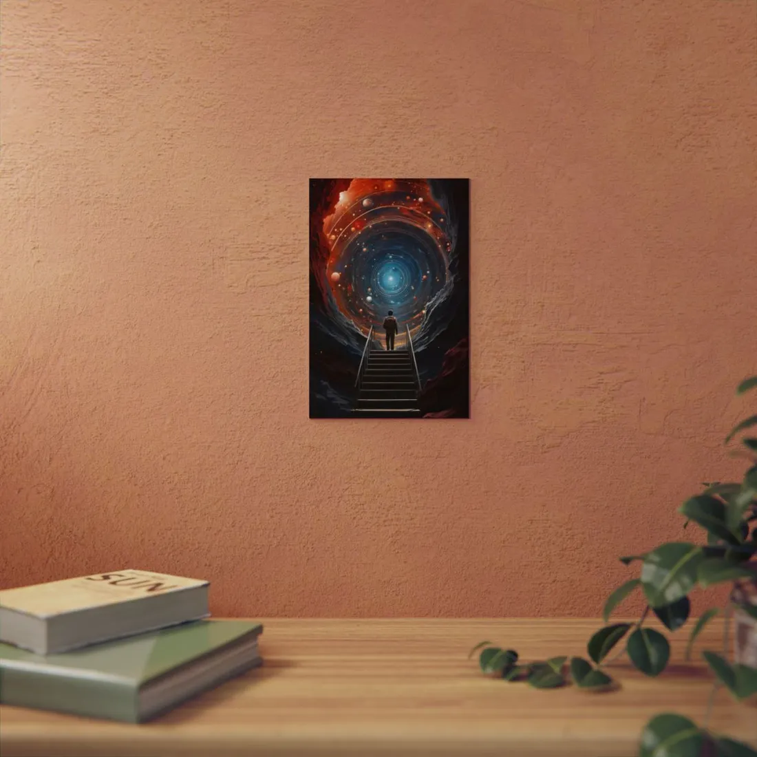 Cosmic Quest: Space-Time Explorer Journey Digital Art - Metal Poster