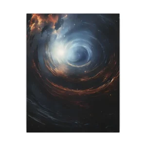 Swirling Cosmic Vortex Canvas Print