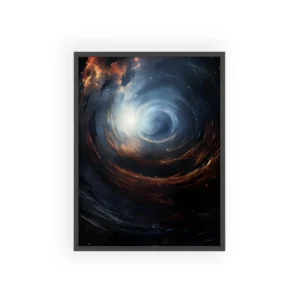 Swirling Cosmic Vortex Framed Poster