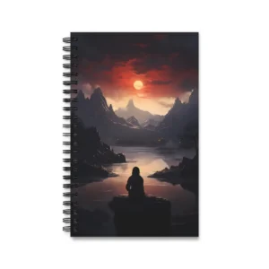 Solitude at Crimson Lake Spiral Notebook