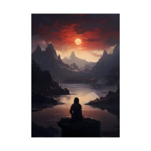 Solitude at Crimson Lake Poster