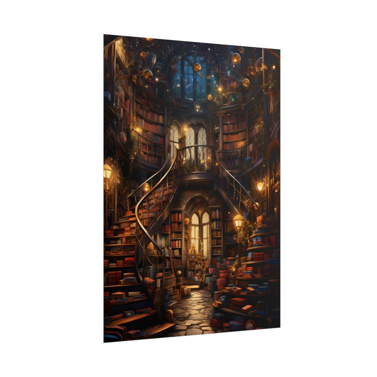 Cozy Magical Bookshop: A Charming Literary Haven - Poster