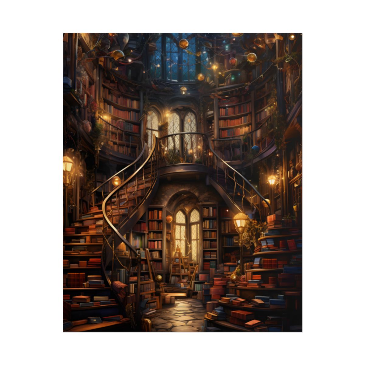 Cozy Magical Bookshop: A Charming Literary Haven - Poster