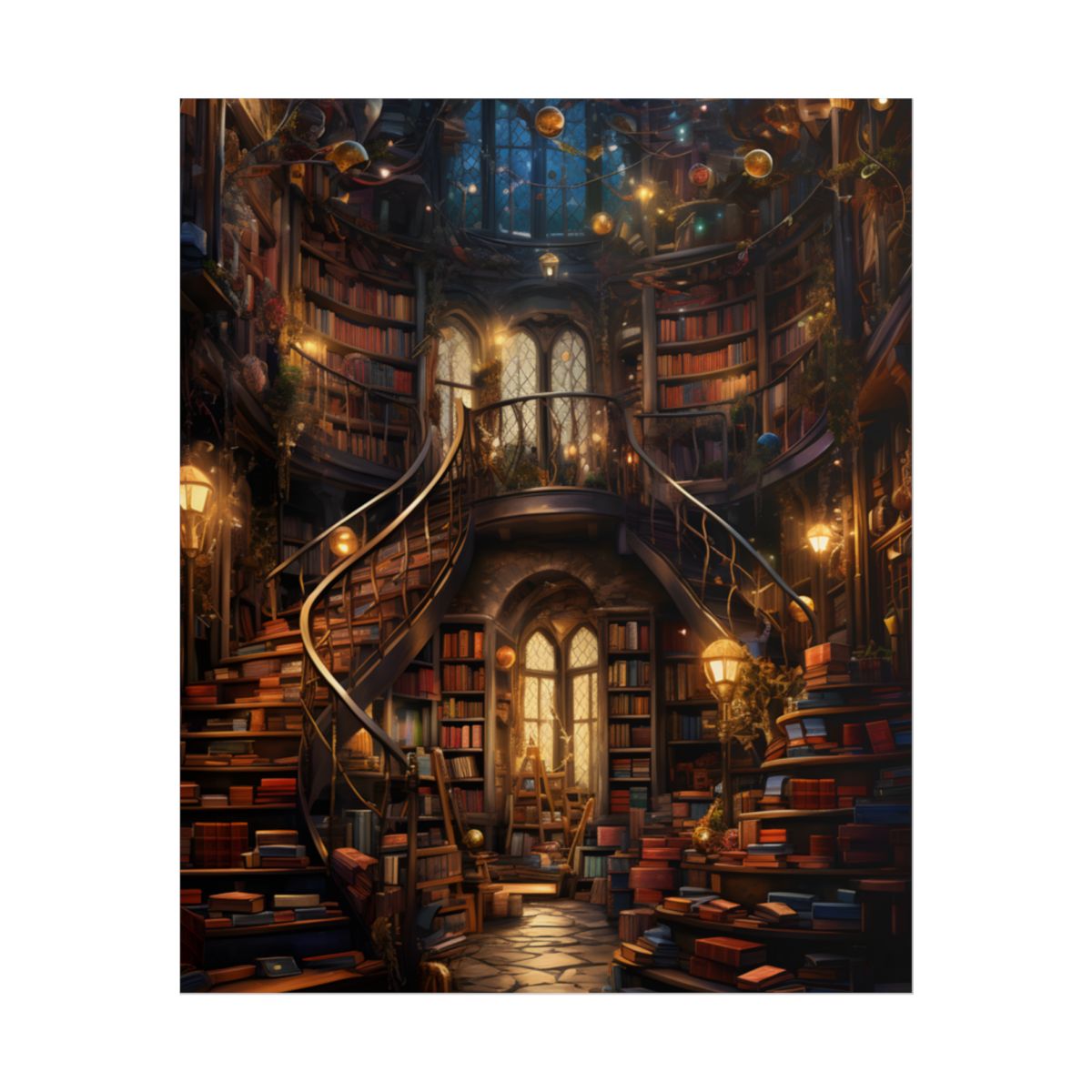 Cozy Magical Bookshop: A Charming Literary Haven - Poster