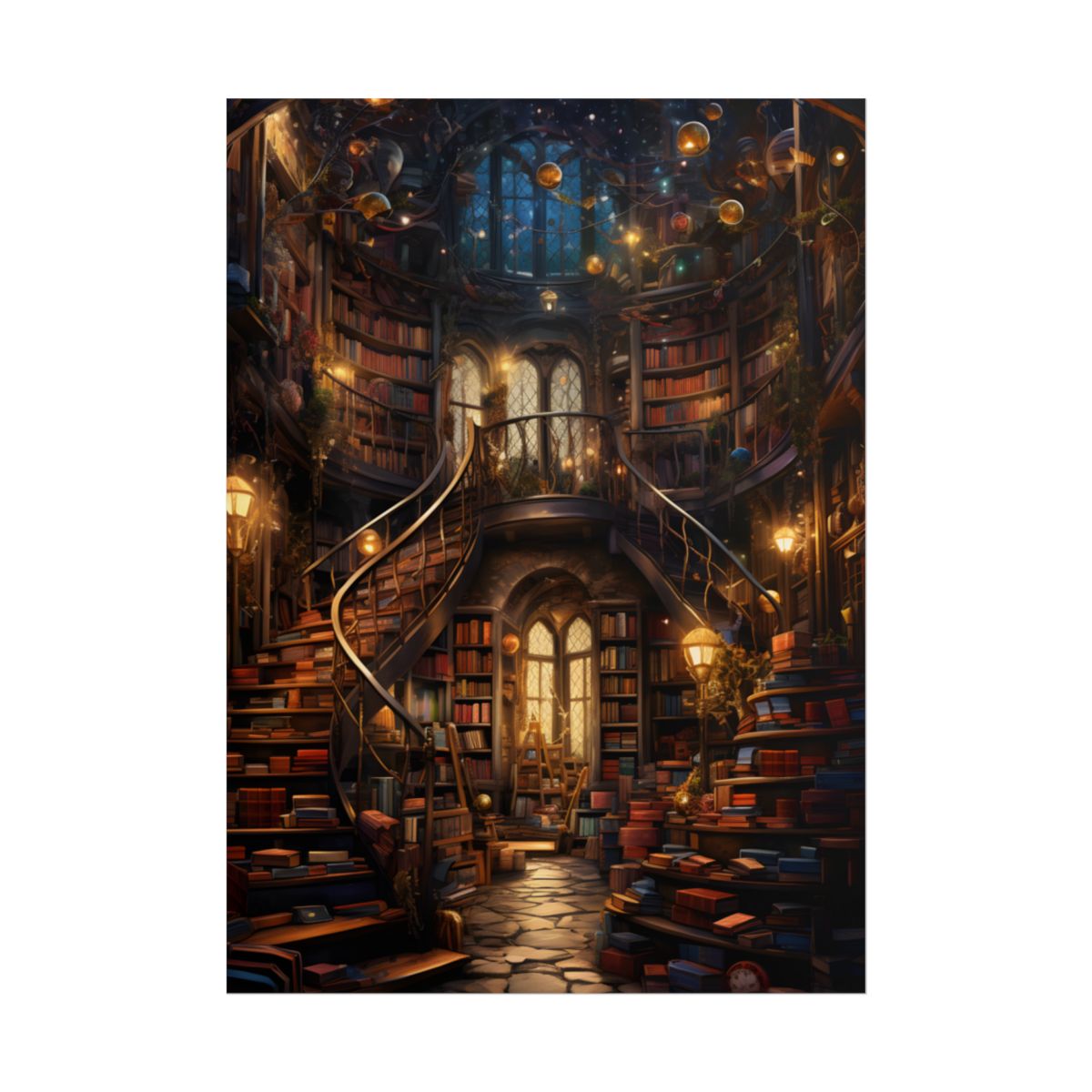 Cozy Magical Bookshop: A Charming Literary Haven - Poster