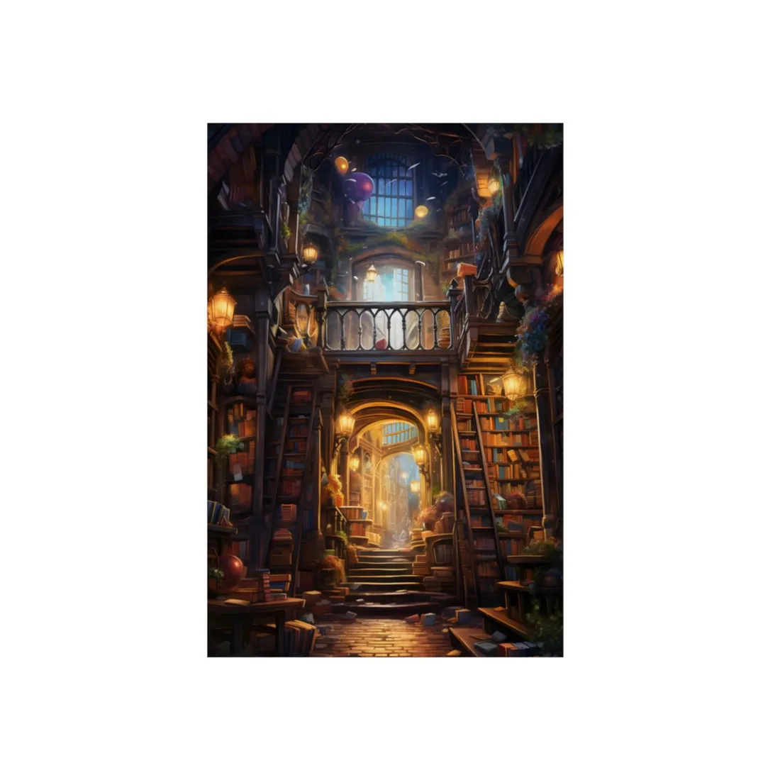 Cozy Magical Bookshop: Enchanting - Metal Poster