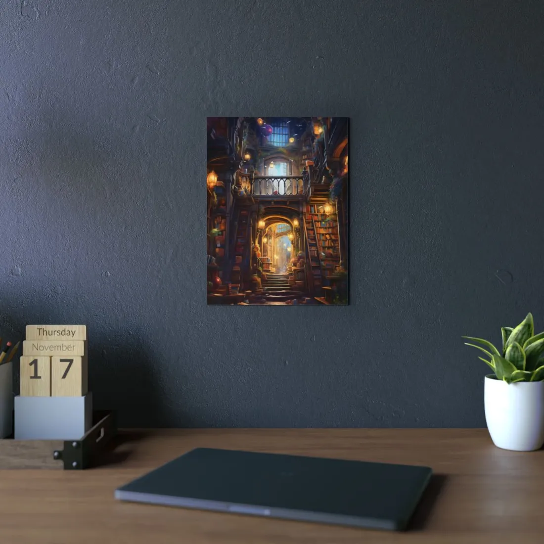 Cozy Magical Bookshop: Enchanting - Metal Poster