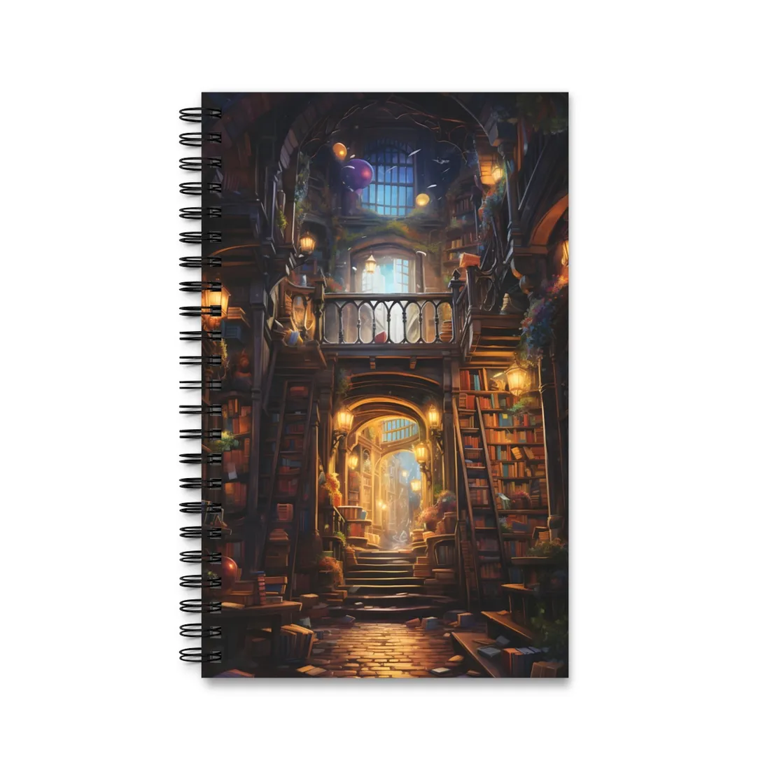 Cozy Magical Bookshop: Enchanting - Spiral Notebook