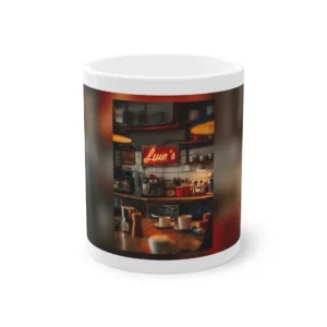 Retro Cafe Kitchen Counter Mug