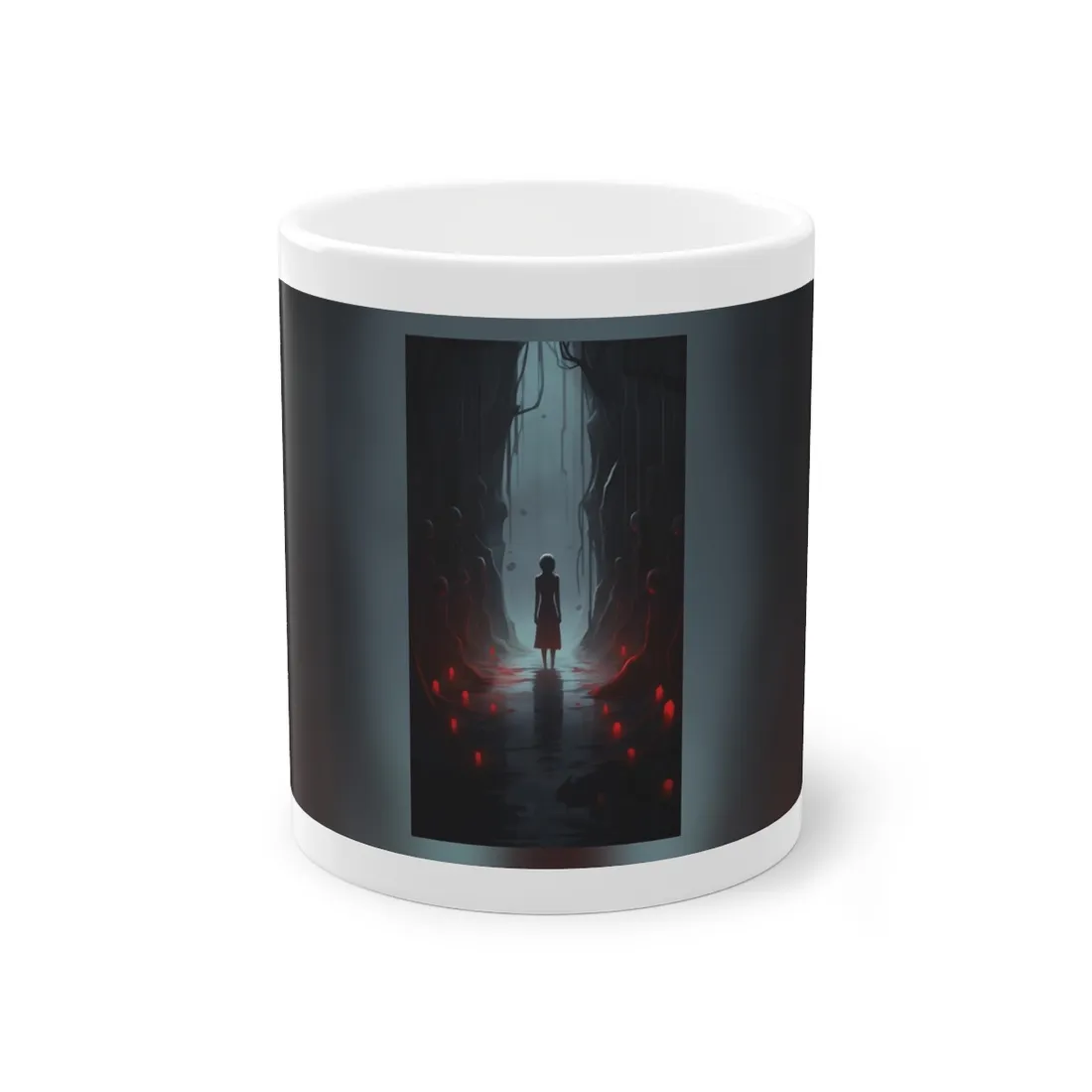 Creative Expression: Realistic Artwork of a Hand Drawing - Mug