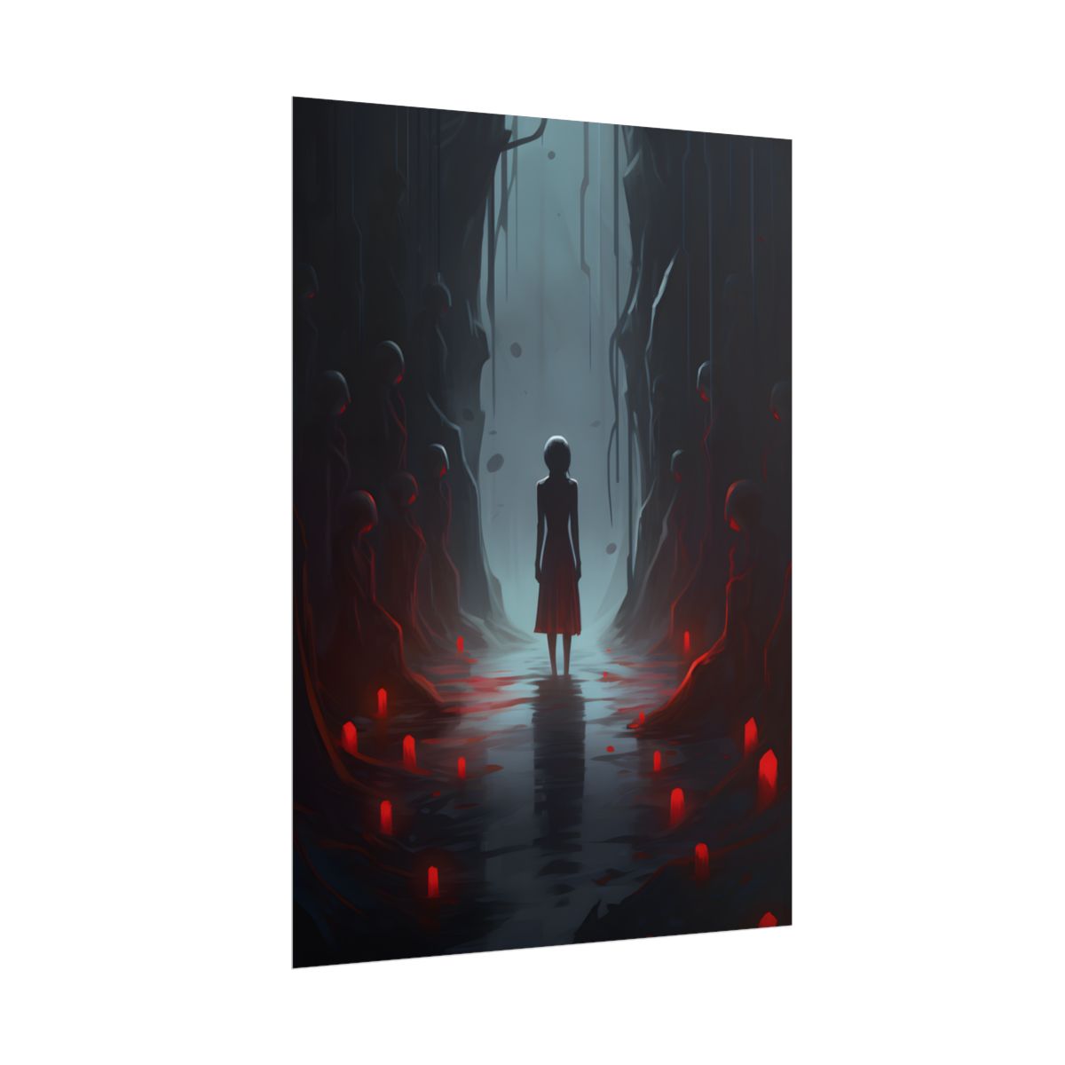 Creative Expression: Realistic Artwork of a Hand Drawing - Poster