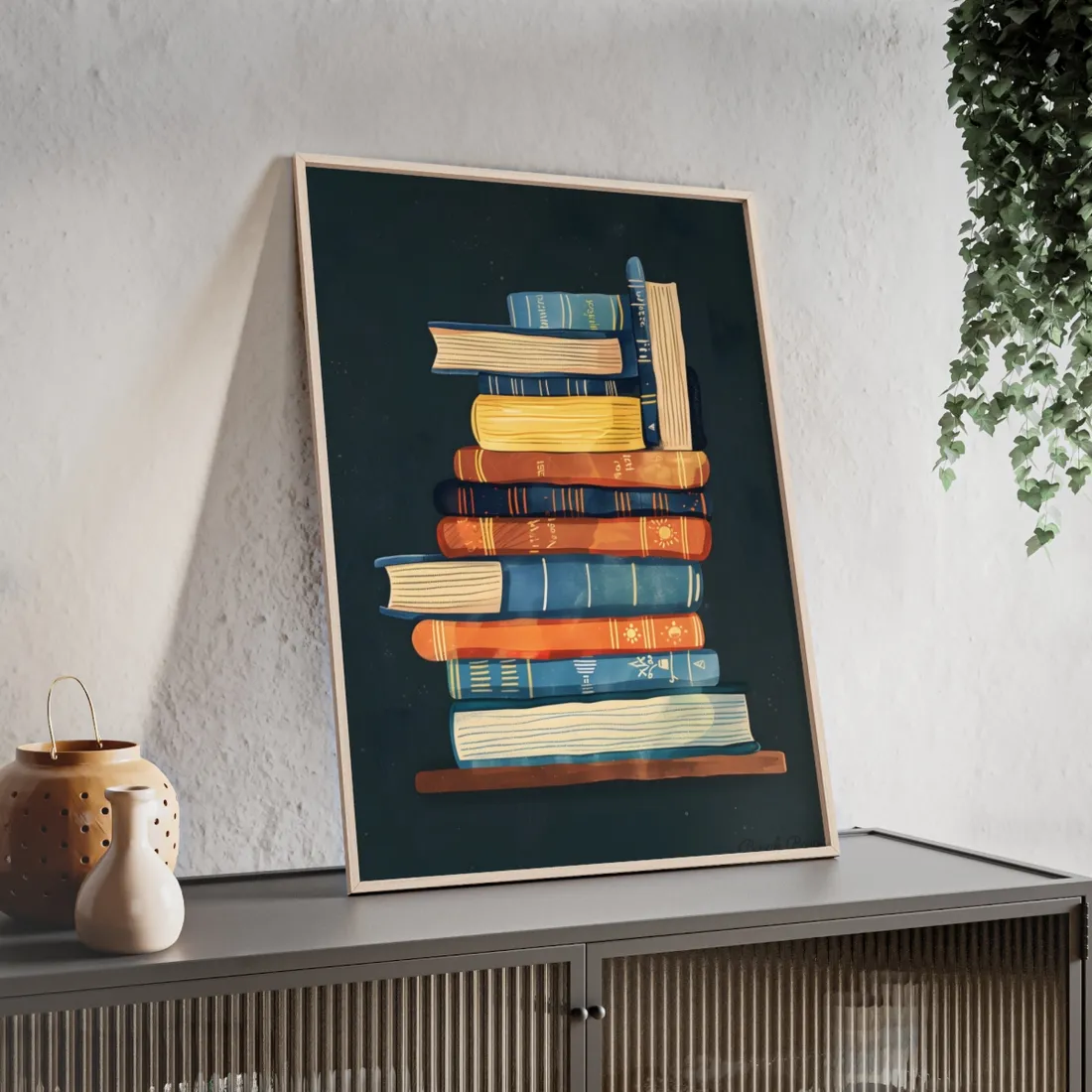 Custom Book Art: Literary - Framed Poster