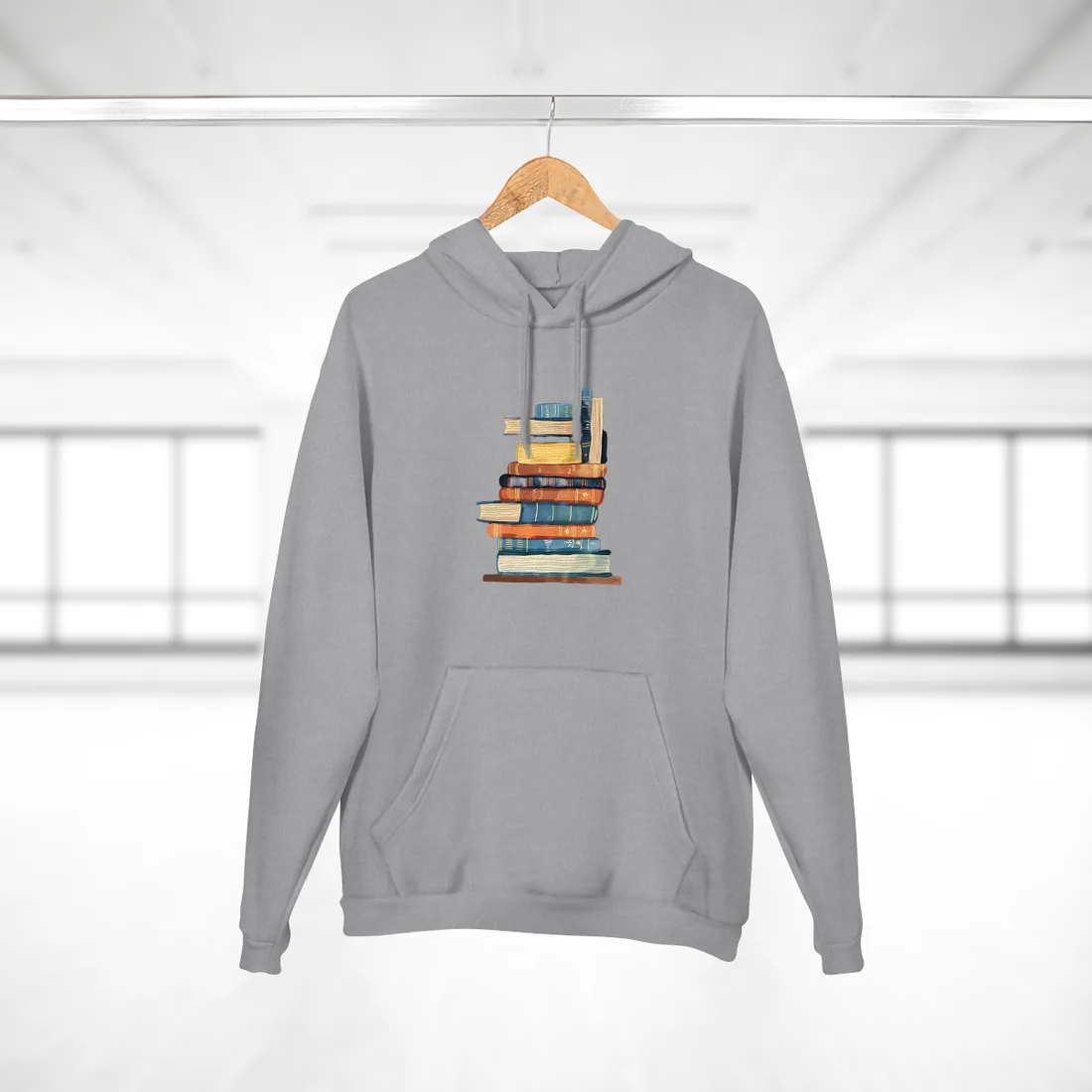 Custom Book Art: Literary - Hoodie (Heather Grey)