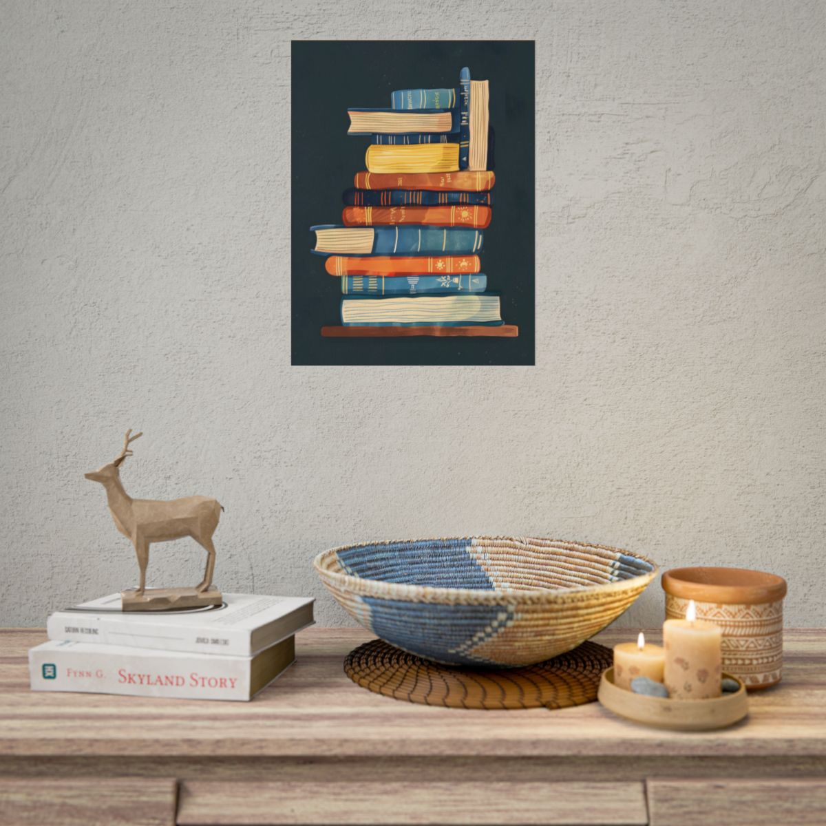 Custom Book Art: Literary Illustration - Poster