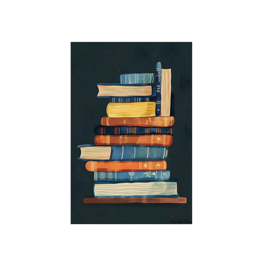 Custom Book Art: Literary - Metal Poster
