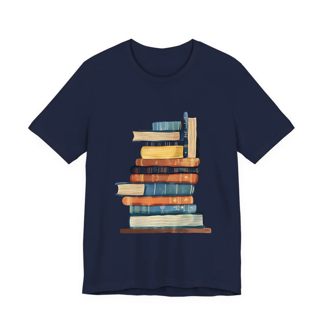 Custom Book Art: Literary - T-Shirt (Navy)