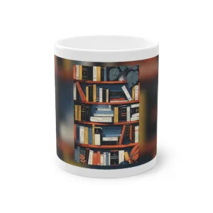 Bookshelf with Plants Mug