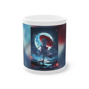 Girl with Red Umbrella Mug