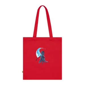 Girl with Red Umbrella Tote Bag