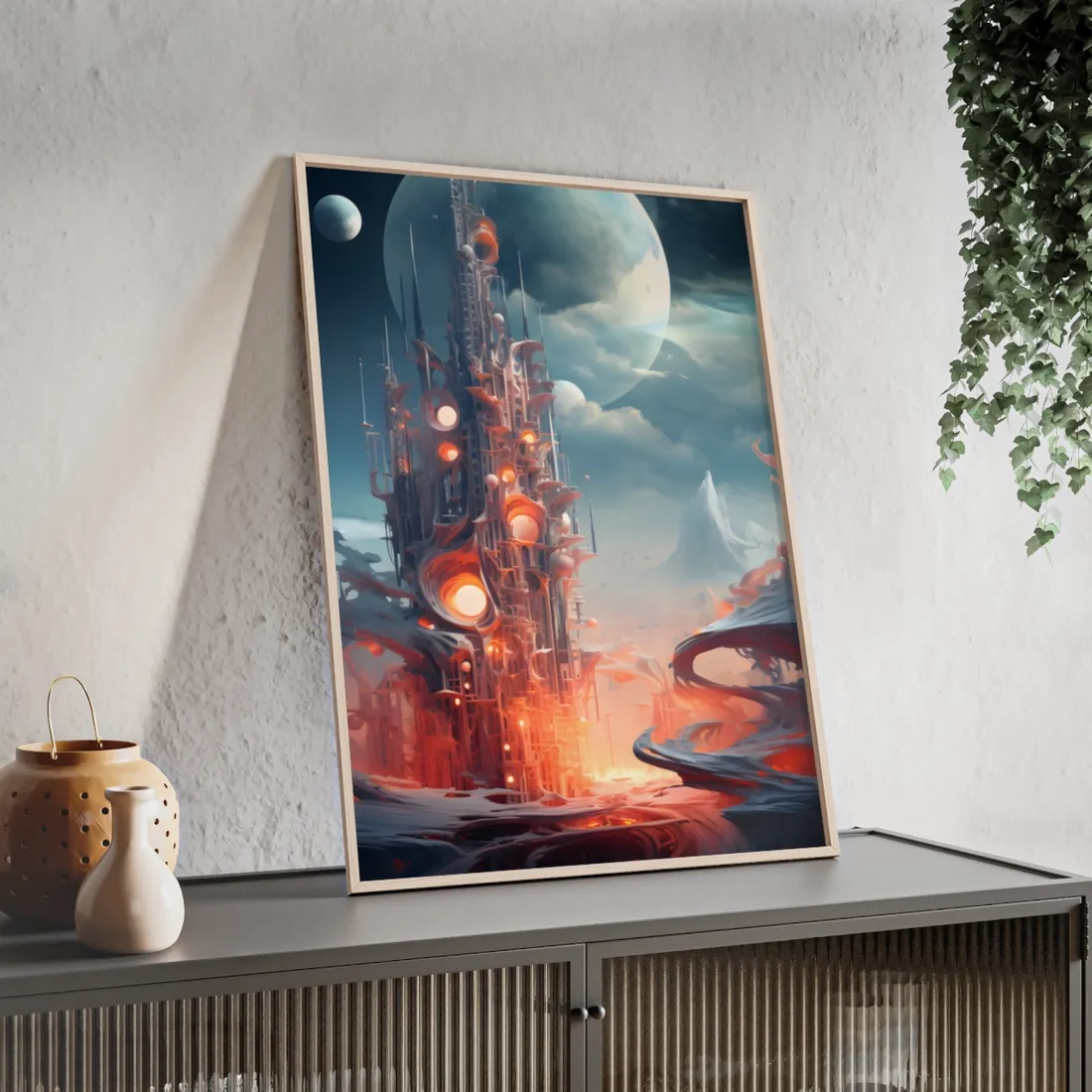Cyber Dreams: Abstract - Framed Poster