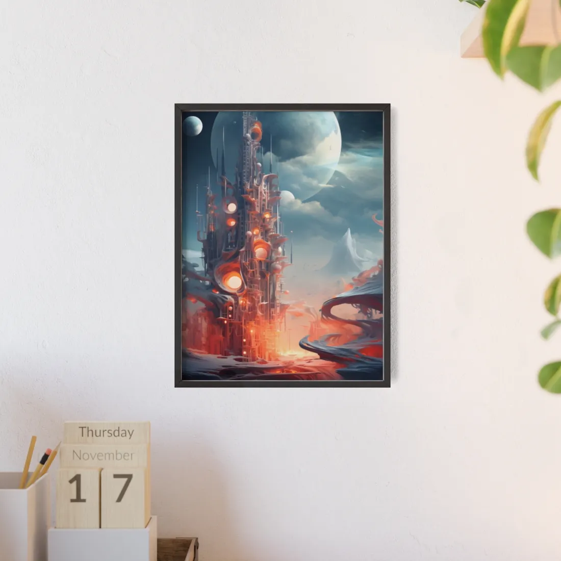 Cyber Dreams: Abstract - Framed Poster