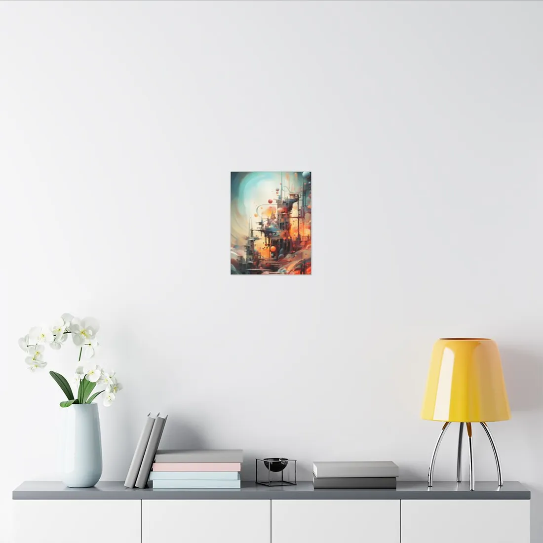 Cyber Dreamscape: Abstract - Canvas