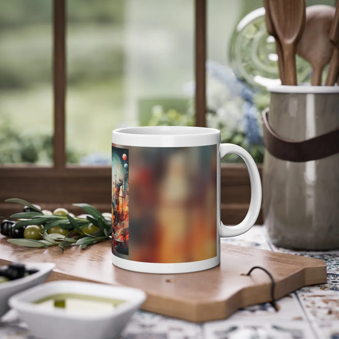 Cyber Dreamscape: Abstract - Mug
