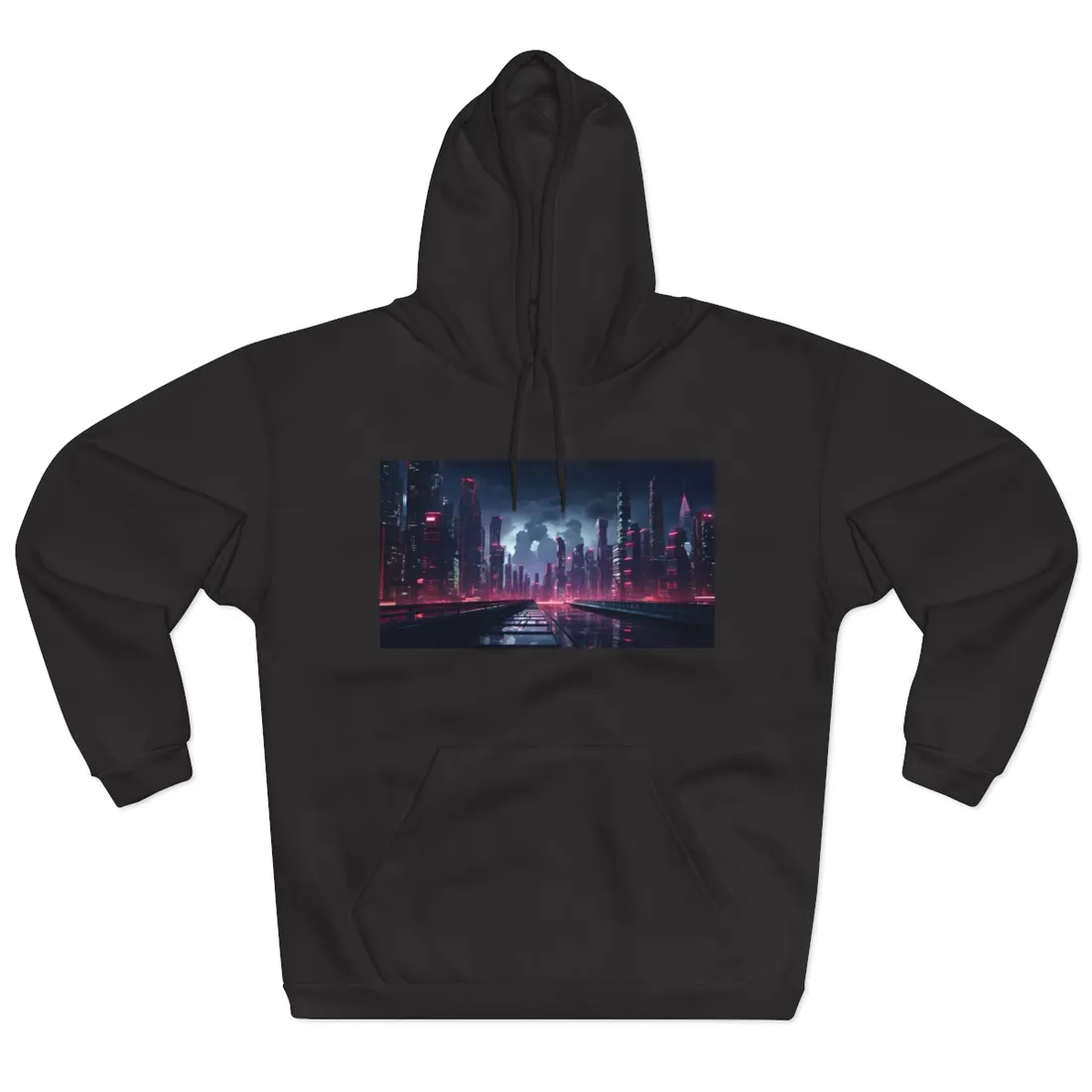 Cyberpunk City Night: Modern - Hoodie