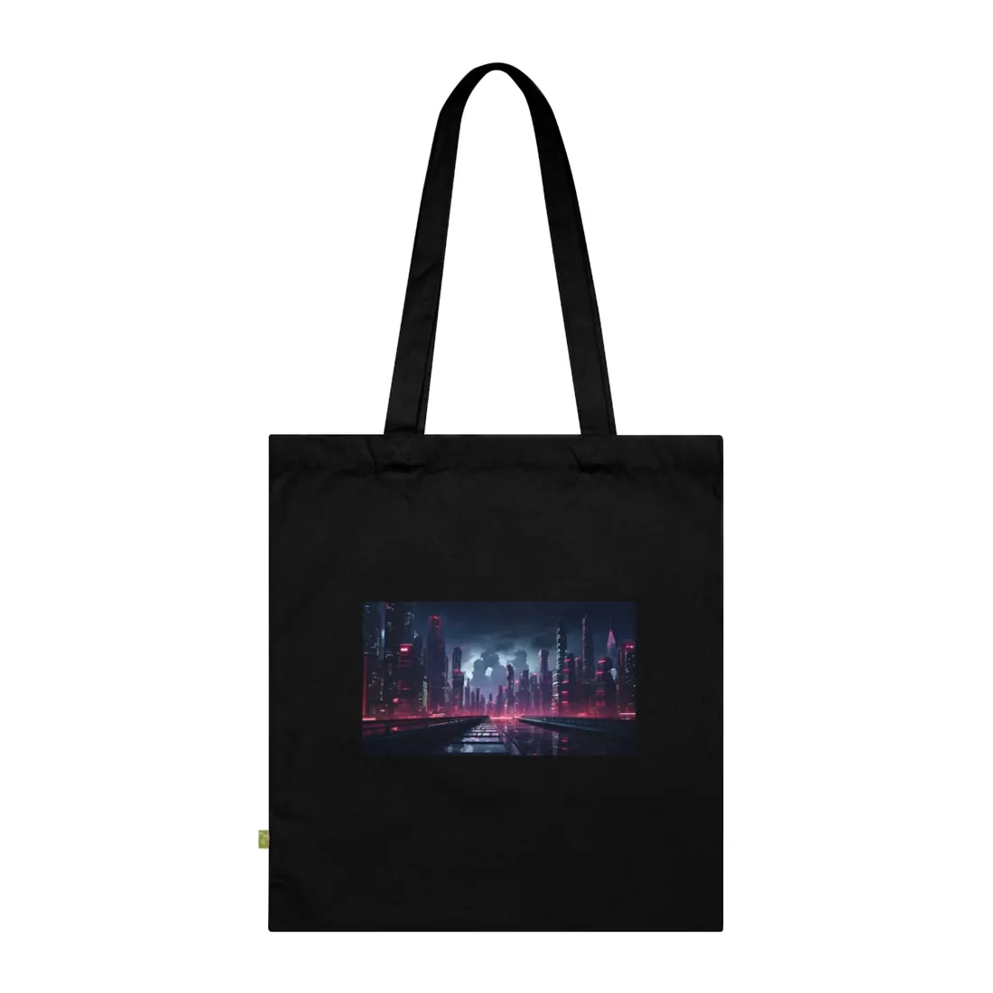 Cyberpunk City Night: Modern - Tote Bag