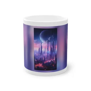 Neon Spire Skyline Mug
