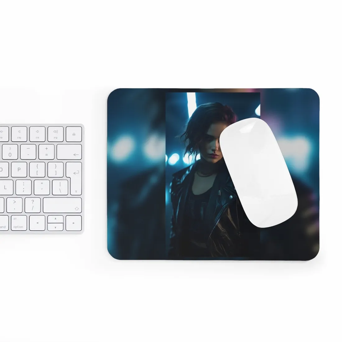 Cyberpunk Dark Beauty: Teenage - Mouse Pad