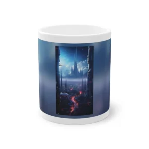Glowing Spires Skyline Mug