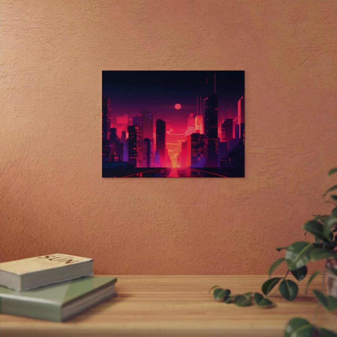 Cyberpunk Night City: Melancholic - Metal Poster