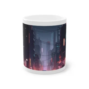 Neon Night Street Mug