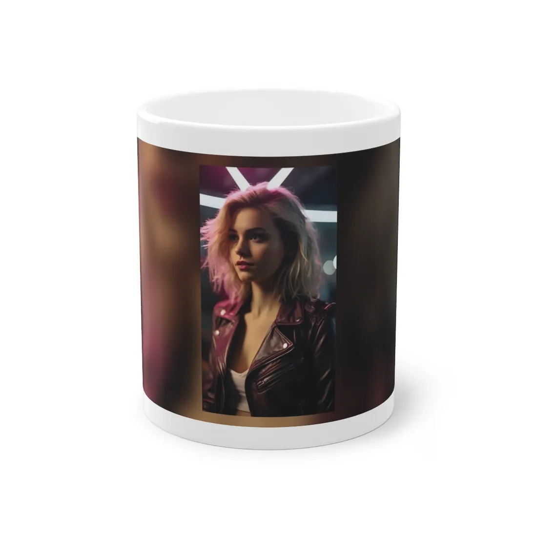 Cyberpunk Teen Close-Up - Mug