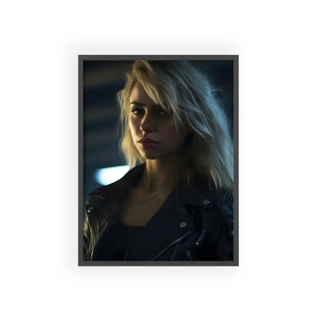 Cyberpunk Youth: Urban Street Art - Framed Poster