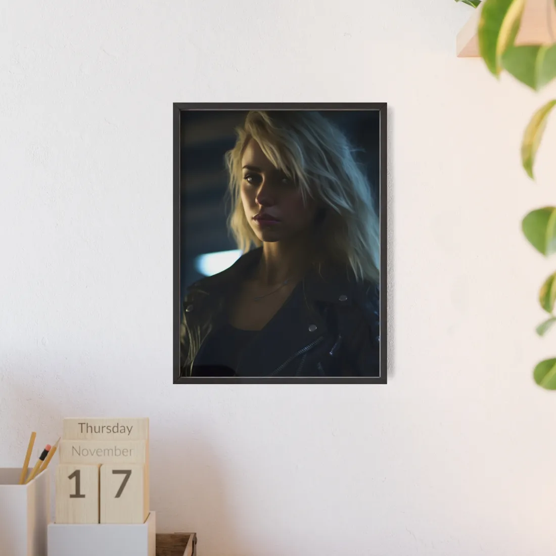 Cyberpunk Youth: Urban Street Art - Framed Poster
