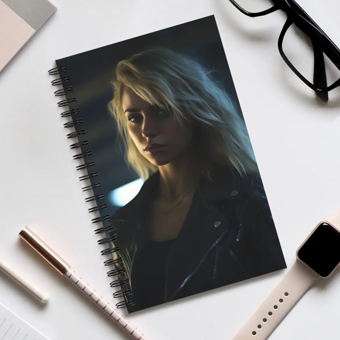Cyberpunk Youth: Urban Street Art - Spiral Notebook