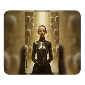 Android Woman in Corridor Mouse Pad